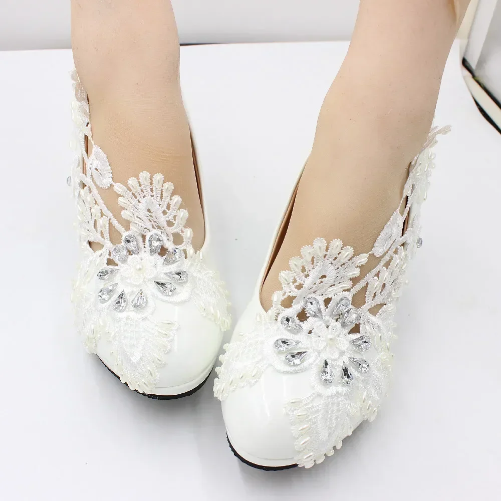 【 Star Cat 】 European and American style white high heeled wedding shoes supply cross-border spot wholesale bride shoes BH2108