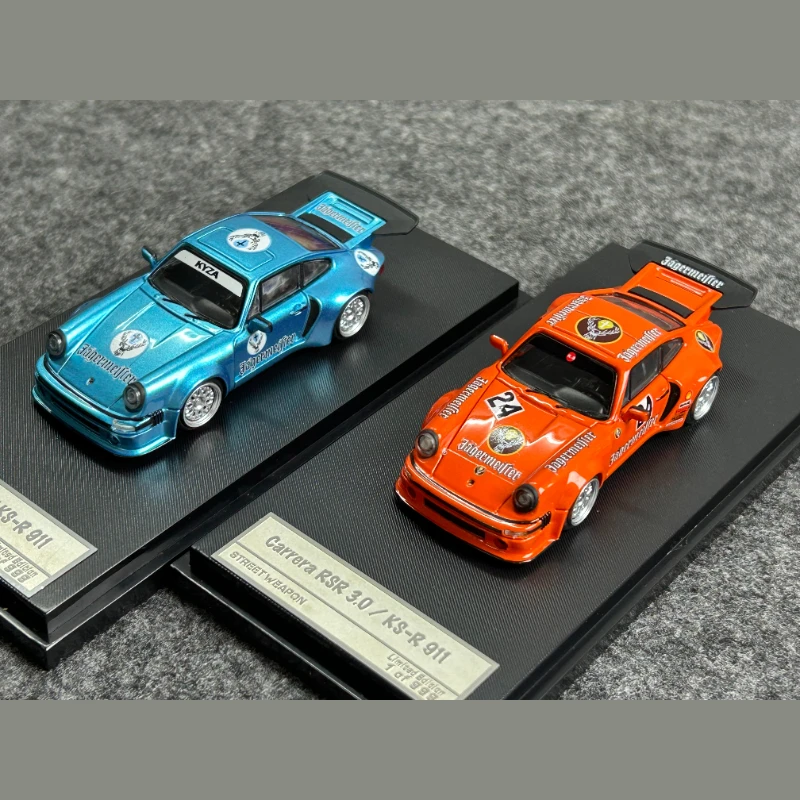 在庫あり-1-64-ks-r-911-イェーガーマイスター塗装済み合金ダイキャストミニチュアレプリカカーモデル、高品質の装飾品、ギフト