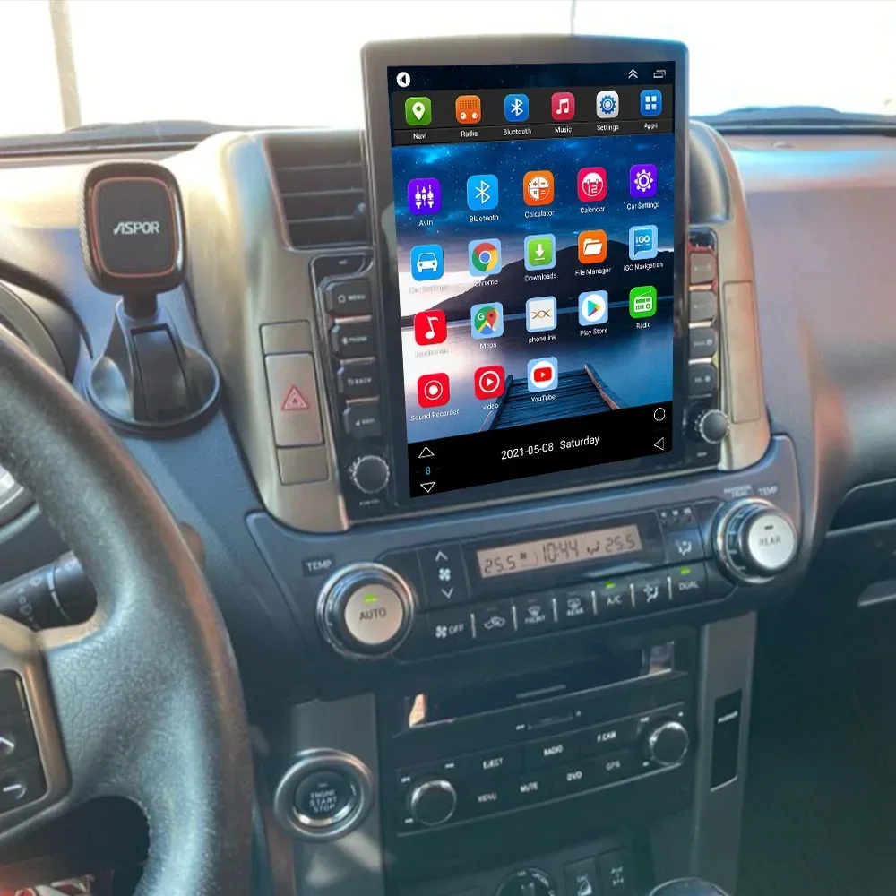 Android 15 8+128G carplay car radio For Toyota Prado 150 2009-2013 GPS BT ADAS DVR 360 camera auto audio system