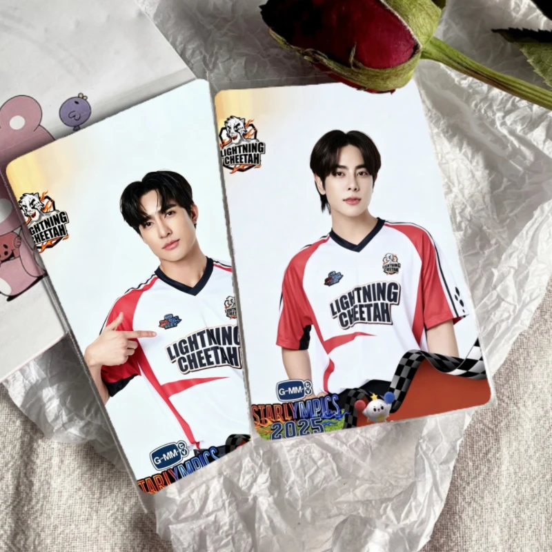 

2PC/SET No Repeat GMM TV 2025 Starlympics Skynani Pondphuwin Geminifourth Ohmnanon Double-side 3 Inch 8.4*5.6cm Printing Cards