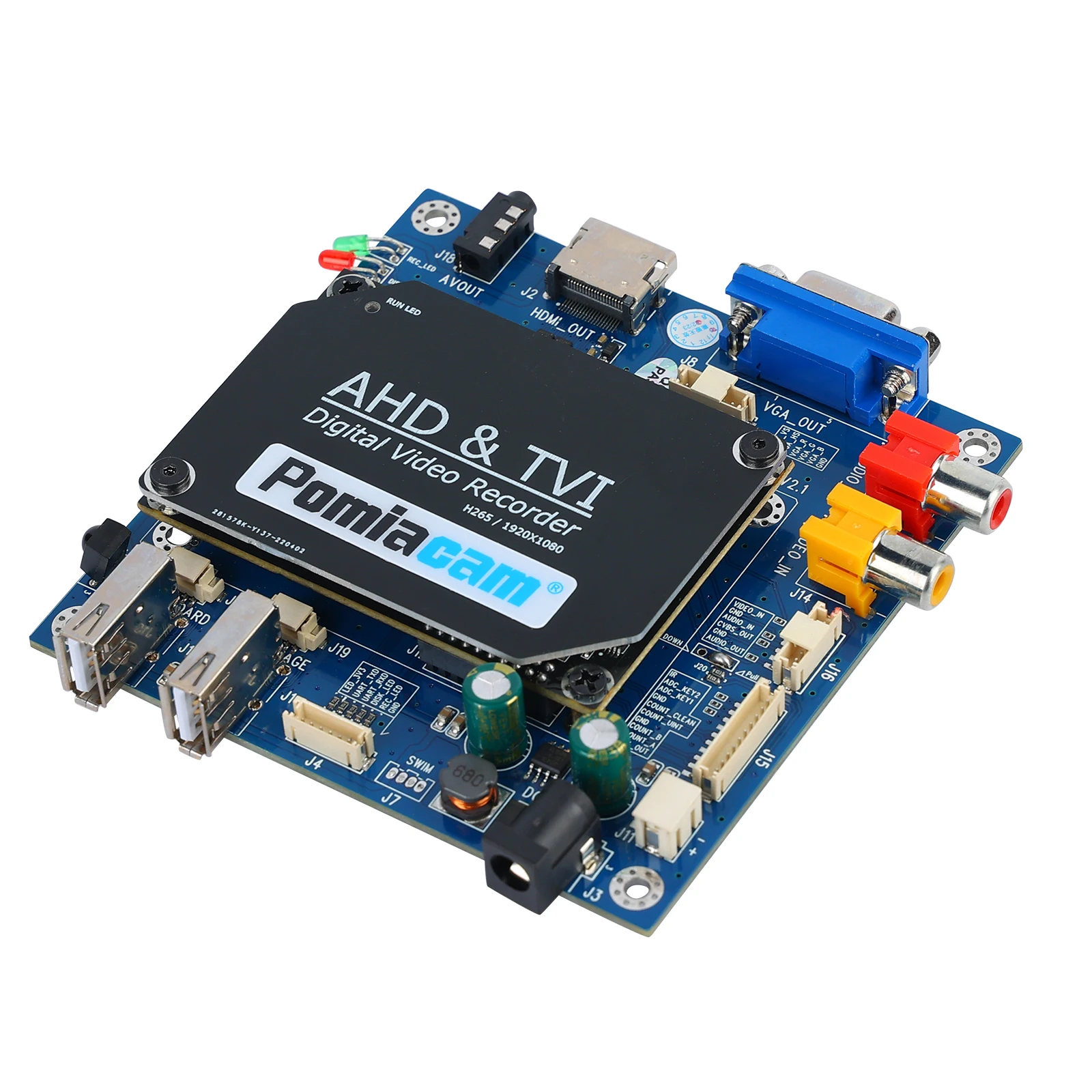 

DCH122 AHD 1CH 1080P Support HDMI VGA CVBS Output Port Video Recording Motherboard CVBS AHD TVI Access D1 720P 1080P DVR Board