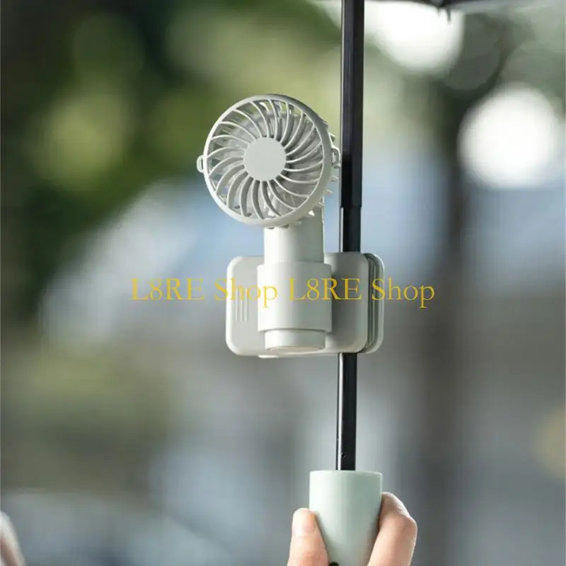 L8RE -Clip auf dem Kühlen von Lüfterdesktop -Lüfter praktischer Regenschirdventilat 1000 -mAh Desk Lüfter für