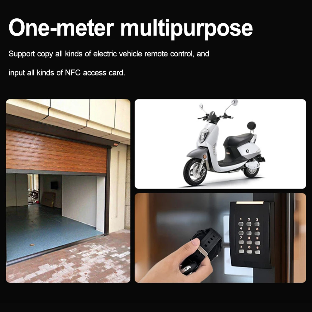 Smartwatch اللاسلكية السيارات ناسخ ريموت كنترول مقاوم للماء استنساخ التحكم عن بعد مع NFC للسيارات الكهربائية/البوابة الكهربائية #2