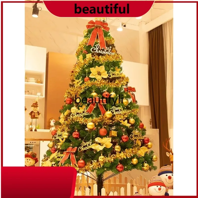 

Large Christmas tree encryption 3/4/5/6 meters Christmas interior decoration simulation tree glow H