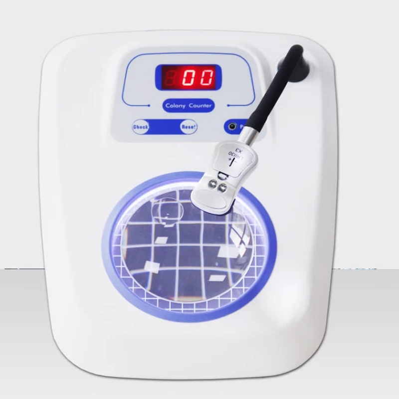 

220V Digital Colony Counter Total Bacterial Quantity Detector Bacteria Testing Equipment Bacteria Count Detector With 3/9X