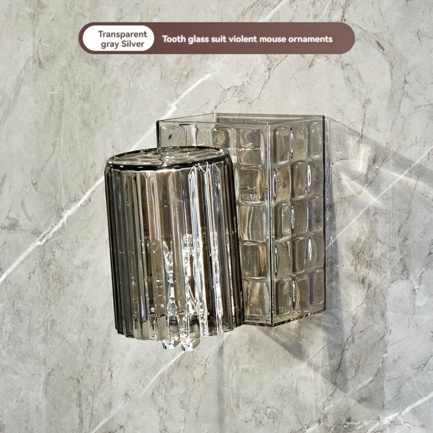 가벼운 고급 칫솔 홀더 천공 구강 세척제 컵 세트 없음 욕실 콘센트 벽걸이 형 칫솔 컵 홀더