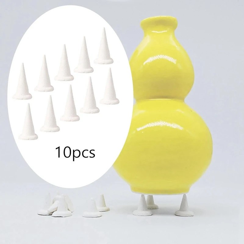 10Pcs Ceramic Refractory Support Nails Nails, Portable Aluminum Oxide Clay Firing Support Nails