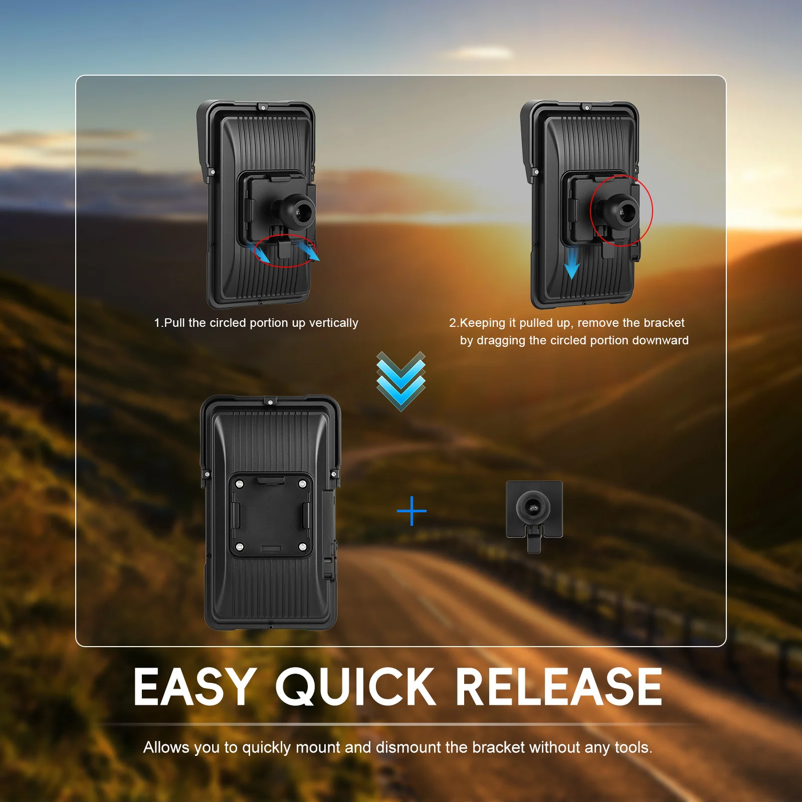 Podofo 5-Zoll-Vertikalbildschirm, intelligentes Motorrad-Display, kabelloses Carplay, Android-Auto-Navigation, IP68, wasserdicht, BT, Helligkeitseinstellung, Motorrad-Monitor, 12 V, mehrere Sprachen, tragbarer Monitor, Smart Player – Detail 10