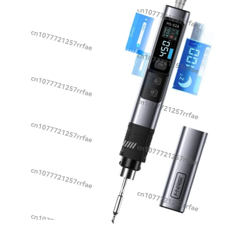 

FNIRSI HS-02 DC 24V 100-450 degree solder rework station PD 100W adjustable temperature electric soldering iron