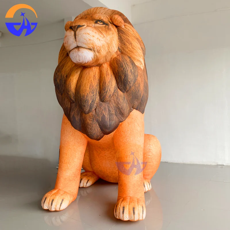 

Гигантская надувная модель льва на заказ, принадлежности для украшения мероприятий и карнавала на открытом воздухе во дворе