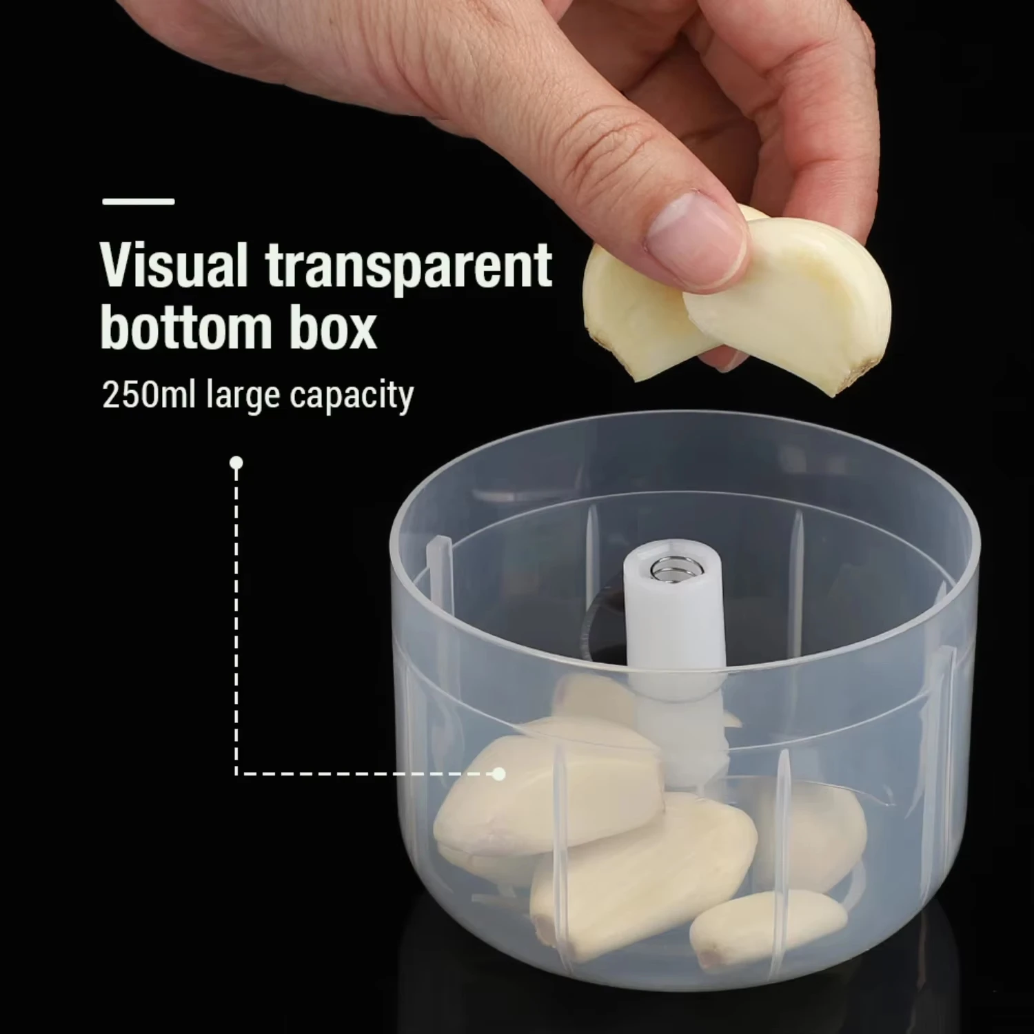 Frullino per aglio elettrico USB mini tritacarne 250ml tritacarne portatile ricaricabile tritacarne multifunzionale