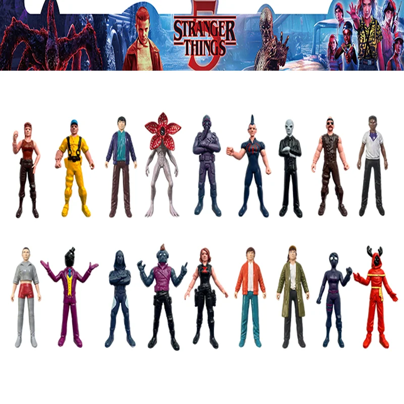 

The new 18Pcs MOC Demogorgon Strangered Vecna Desktop Ornament Toys Kid Gifts Figure Collectible for Tabletop Desk Decor