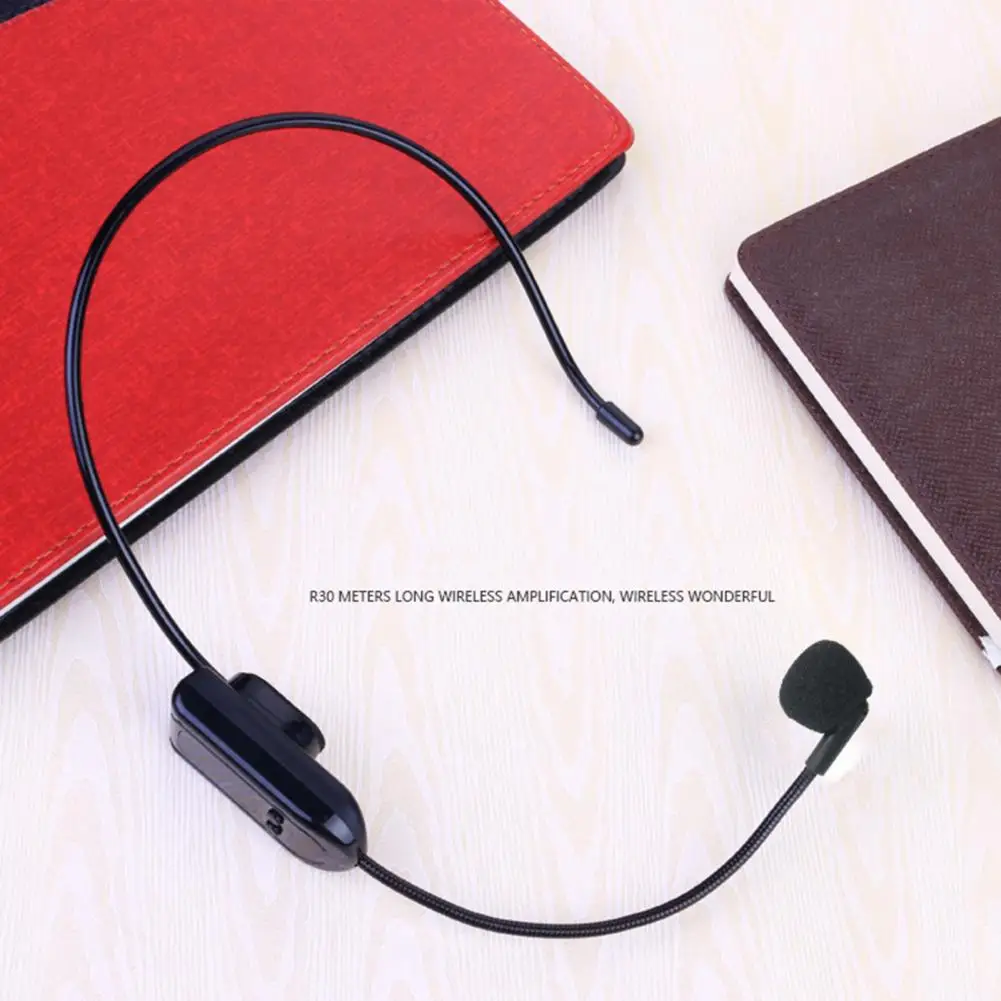 Wireless Microphone Plug Play FM Microphone Comfortable Wireless Transmitter Condenser Microphone Anti-interference