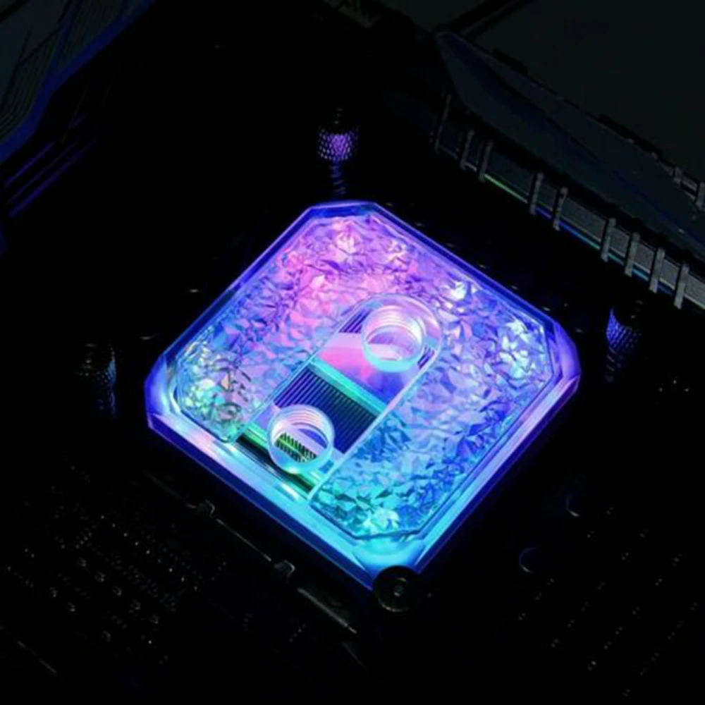 

CPU Water Cooling Block With RGB for Intel LGA1150 1151 1155 1156 1366 2011 1200