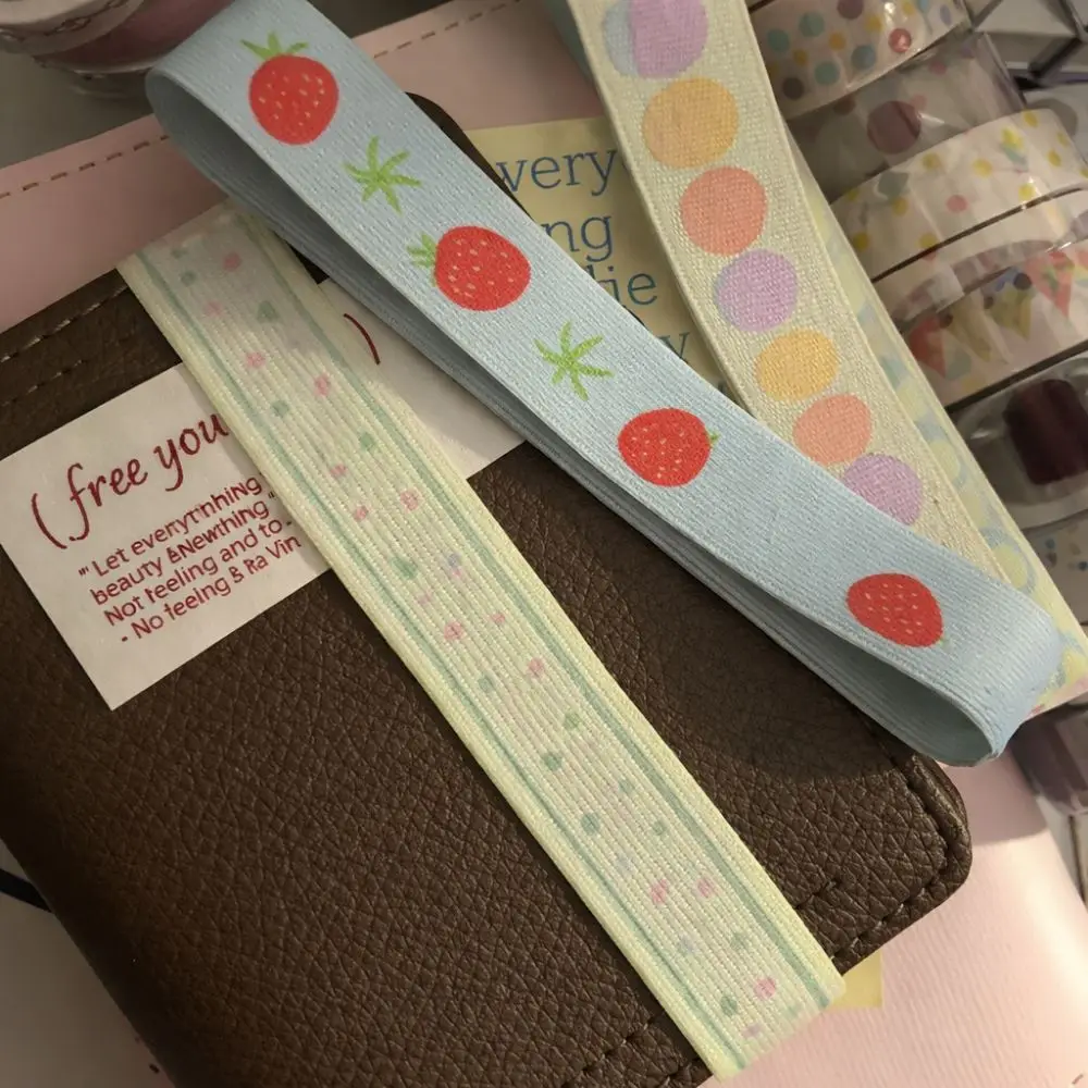 

Creative Adjustable Notebook Straps DIY Decoration Cute Star Elastic Strap Loose-leaf Notebook Binder Strap for Scrapbookin