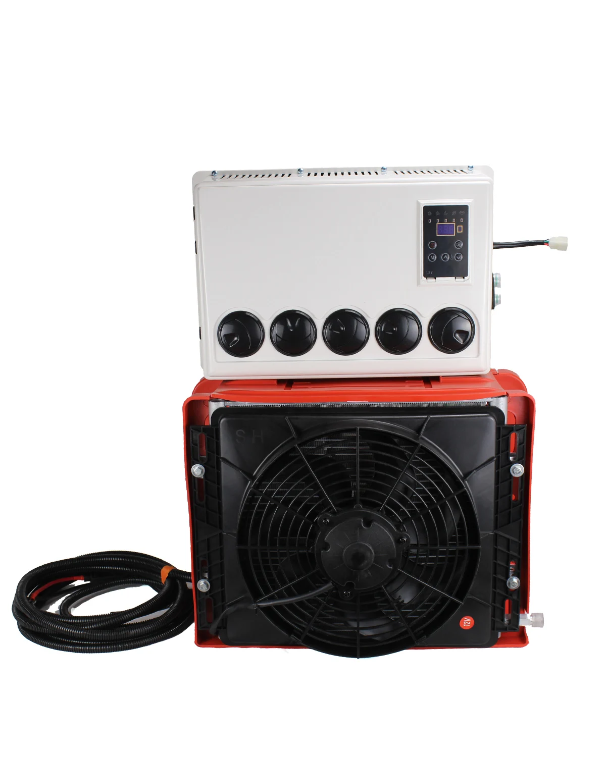 

12 Volt dc air Conditioner, rv Truck Engineering Vehicle Camping Van Excavator Agricultural Vehicle Trailer roof AC Unit