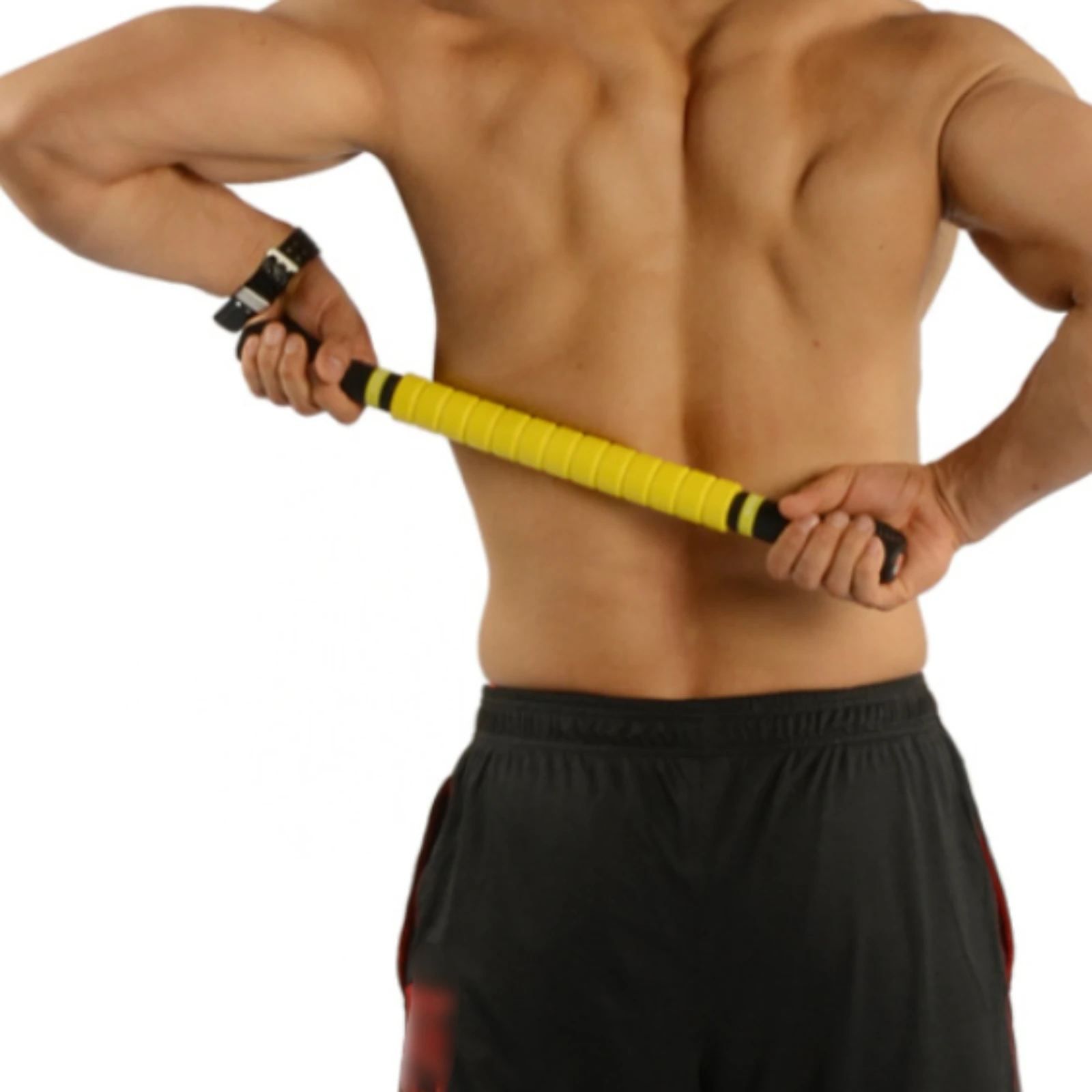 Fitness Aid Cylindrical Massage Stick Handheld Muscle Roller Fascia Release Tool for Workout Recovery