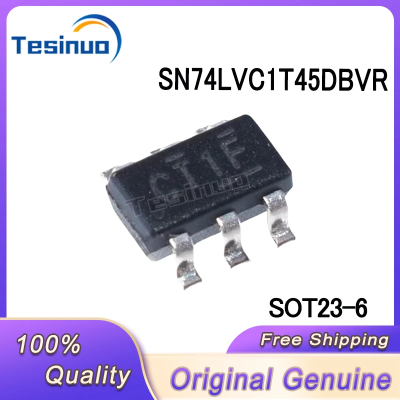 10/PCS New Original SN74LVC1T45DBVR SN74LVC1T45 Screen printing CT1F SOT23-6 Level shifter chip In Stock