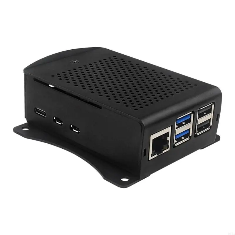 

96ba металлическая корпуса корпуса оболочки с охлаждающим вентилятором для корпуса алюминиевого сплава RPI 5 для RPI 5