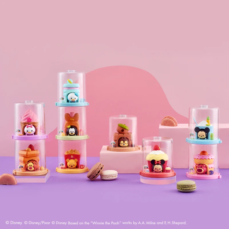 

Disney Tsum Tsum Dessert Series Фигурки Игрушки Коллекционная слепая коробка с тигром Чужой Пух Минни Микки Гуфи Винни