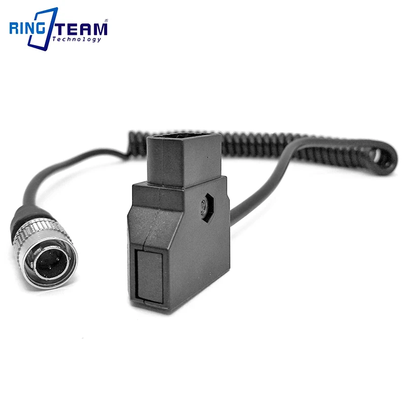 D-Tap To Hirose 4 Pin Connector Power Cable Spiral Coiled Cord for ZOOM F8 F4 Sound Equipment Device 688 633 644