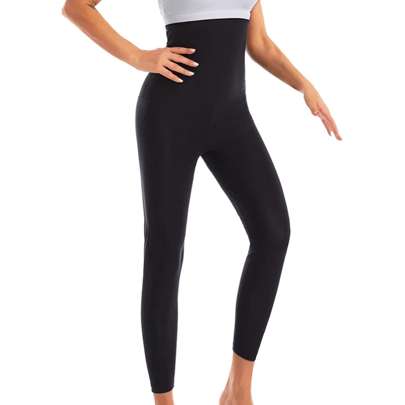 Women High Waist Sauna Pants Fitness Exercise Slimming Leggings Compression Sweat Shapewear Gym Workout Waist Trainer Trimmer image 6