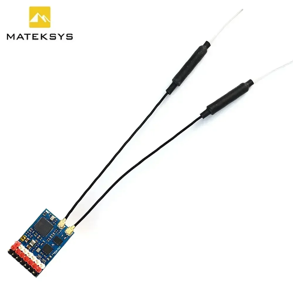 MATEK MATEKSYS R24-P6V EXPRESSLRS 2.4 GHZ PWM ตัวรับสัญญาณ VARIO 2.4 GHz ISM 22.5dbm (180 mW) สําหรับ RC FPV Drone