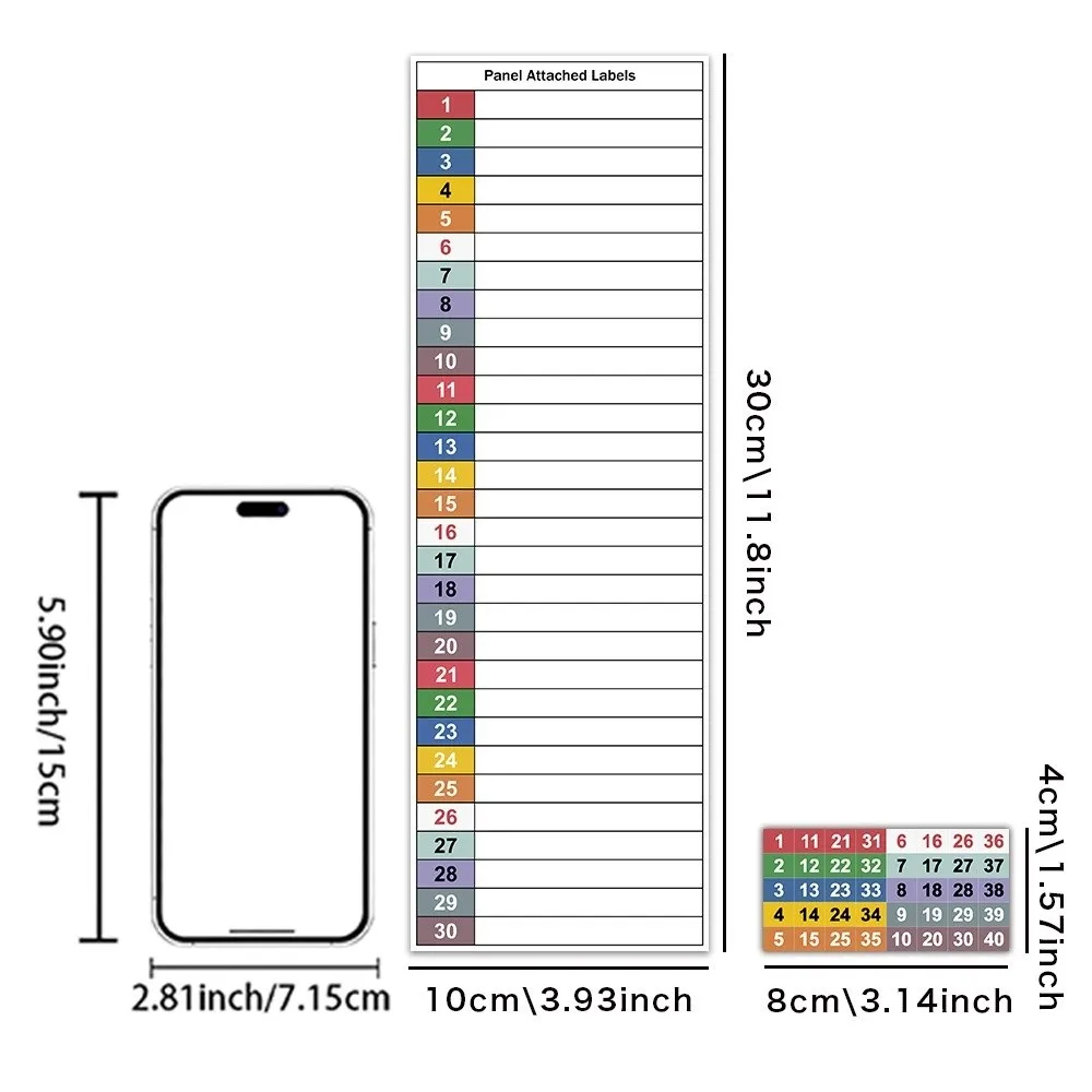 2 sets (2 pcs/set) Waterproof Electric Box Label Sticker PVC Material Easy-to-Use Electrical Identification Labels Self Adhesive
