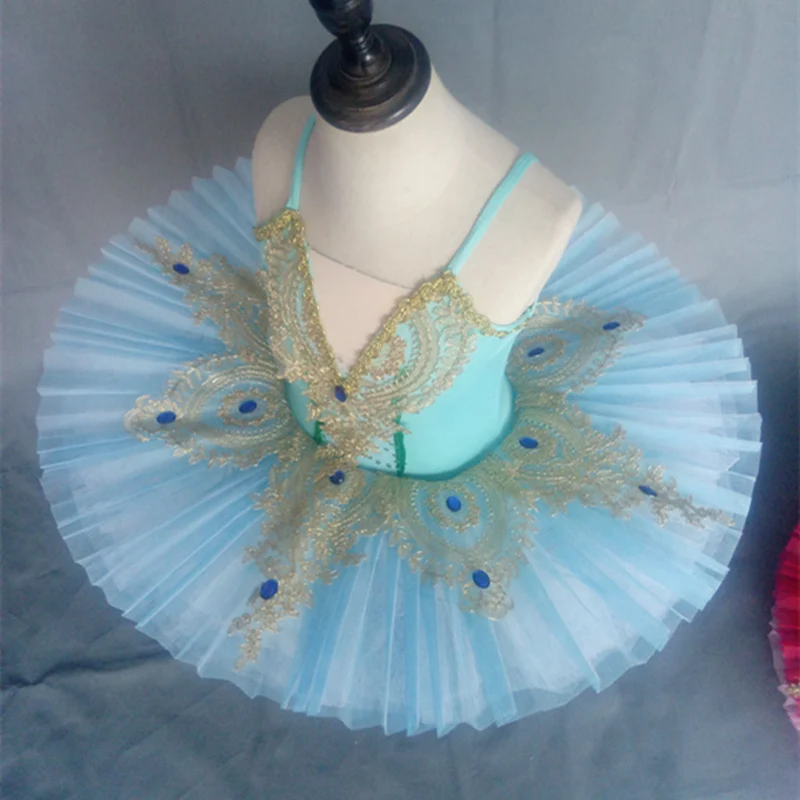 전문 투투 팬케이크 여성 발레 레오타드 성인 백조의 호수 댄스 의상 소녀 투투 발레리나 드레스