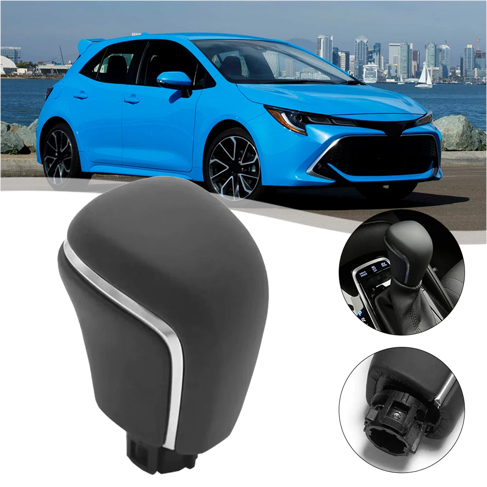 

Vehicle Upgrade Car Customization Black Leather Gear Shift Knob Car Gear Shift Knob Accessory Seamless Fit Sleek Aesthetics