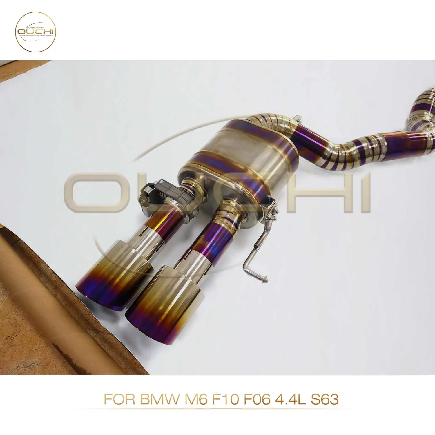 

High Performance Catback For BMW M6 F10 F06 4.4L S63 OUCHI Titanium Alloy OUCHI Downpipe Easy Install Electronic Valve Tips