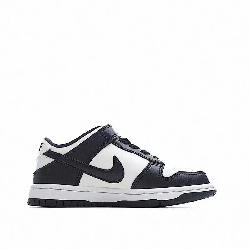 Nike Dunk Retro Kids Skateboarding Shoes Anti-Slip Wearable Low Top Kids Sneakers Black & White for Kids