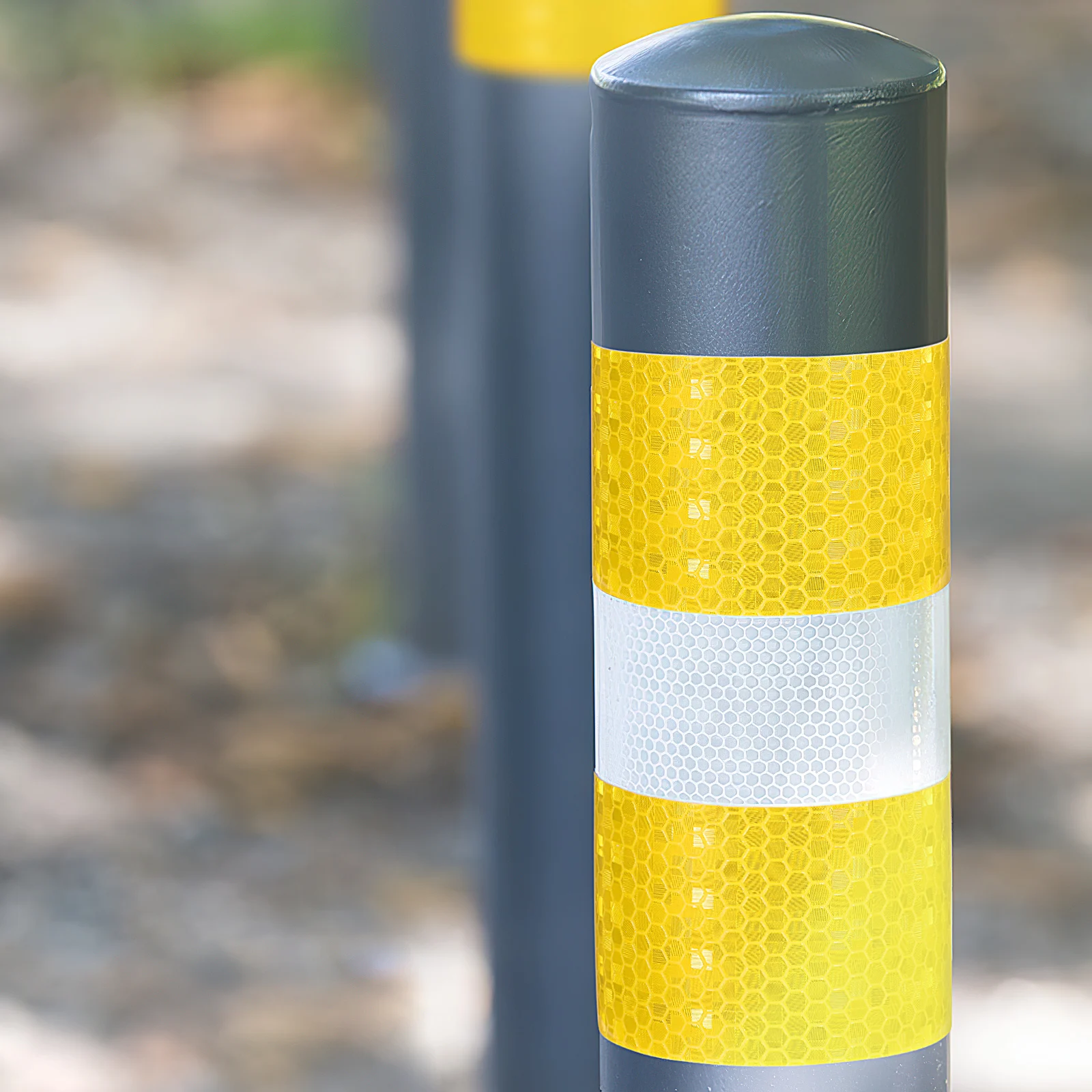 

Traffic Warning Pole Reflective Tape for Driveways Outdoor Equipment Marking Fluorescence Caution Strips Yellow High Visibility