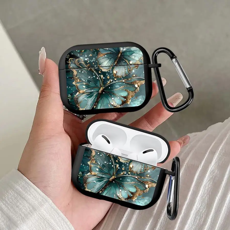 

Earphone Cases Cover Case For Airpods 1 Pro3 3 Pro2 2 4 Pro Beautiful Butterfly Pattern