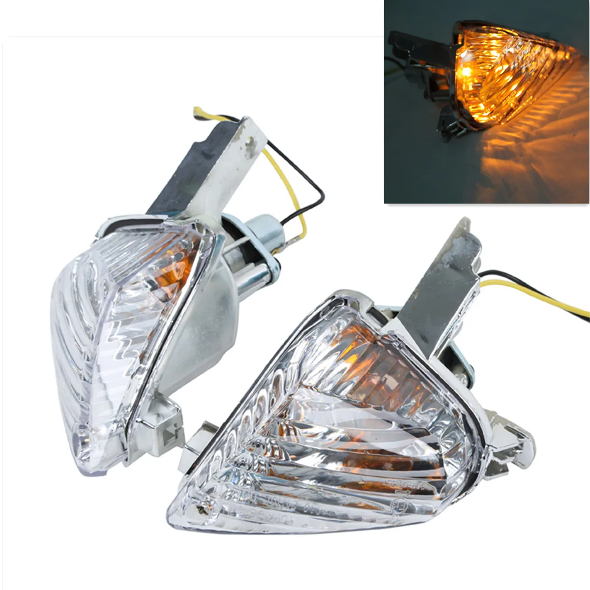 

Motorcycle Rear Turn Signal Indicator Light For SUZUKI GSXR600 GSX-R750 2008-2010 GSXR1000 2007-2008 Smoke/Clear