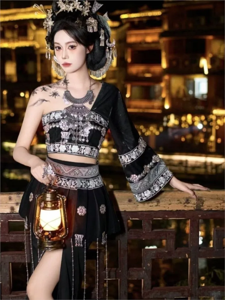 

New ethnic long skirts costumes exotic suits photography travel and portrait short