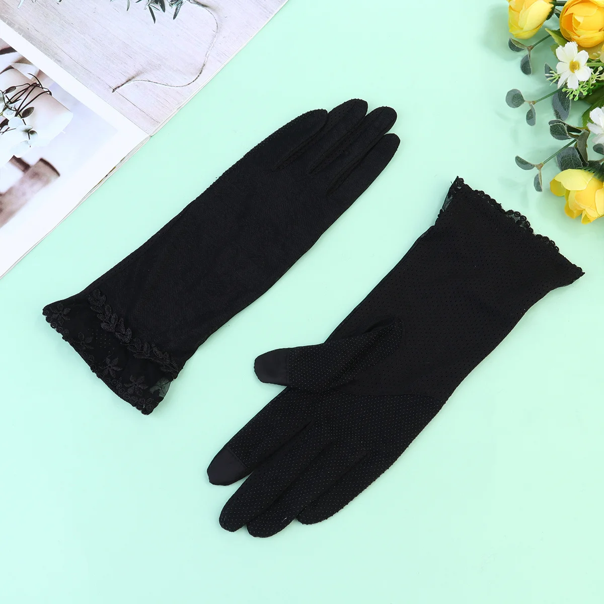 

Sunscreen Touch Gloves Fabric Hand Protector Breathable Work Protective Ultraviolet Light