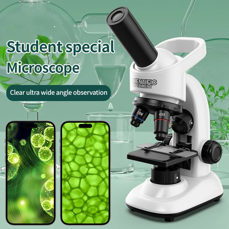 

Student Science HD Microscope Kit 16000X Magnification Multi-Lens Hands-on School Lab Experiments Educational Professional