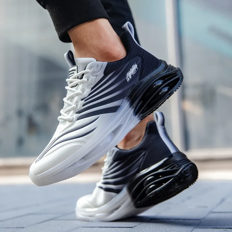 YRZL Men's Running Shoes Lightweight Slip Sneakers Breathable Mesh Man Shoes Wear Resistant Soft Sole Shoes for Man Big Size 47