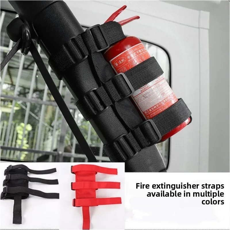 Fire Extinguisher Strap Car Mounted Fire Extinguisher Strap Fixed Strap Adjustable Fire Extinguisher Strap High Strength Durable