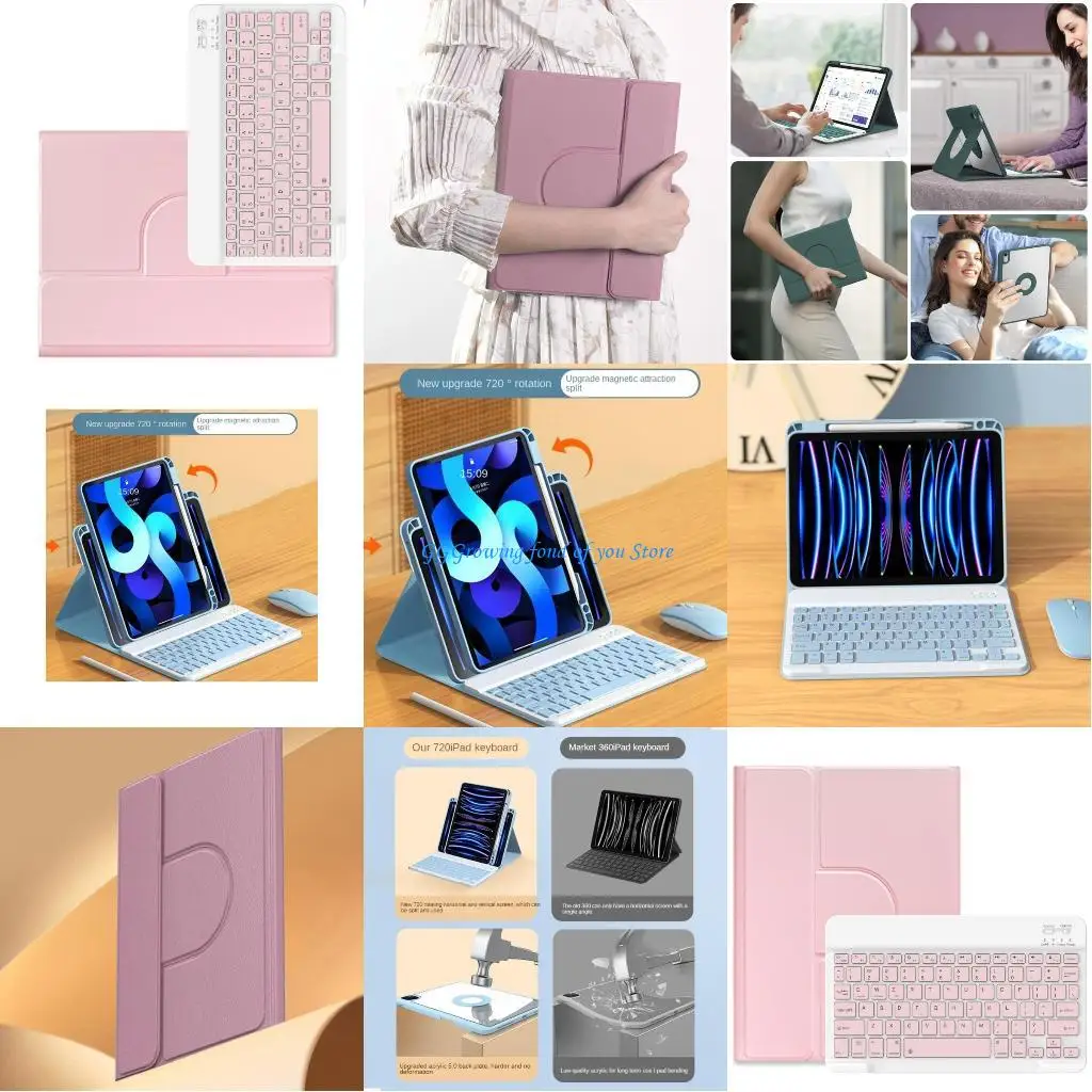 

H9EB Detachable Protective Case with Keyboards for Air 4 Air 5 10.9inch