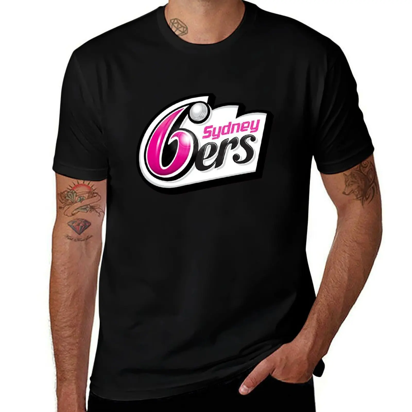 

Sydney sixers Essential Classic T-Shirt Plus Size Basic Cotton T-Shirt