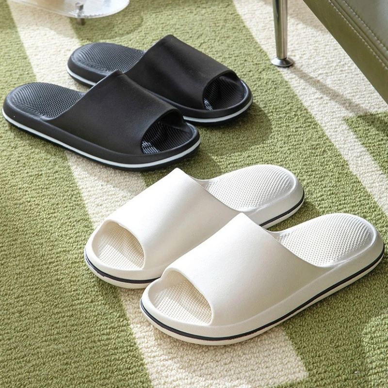 

Новые легкие домашние тапочки 2026 года для женщин и мужчин, летние шлепанцы для дома, мягкие, из ЭВА, нескользящие, парные, для душа