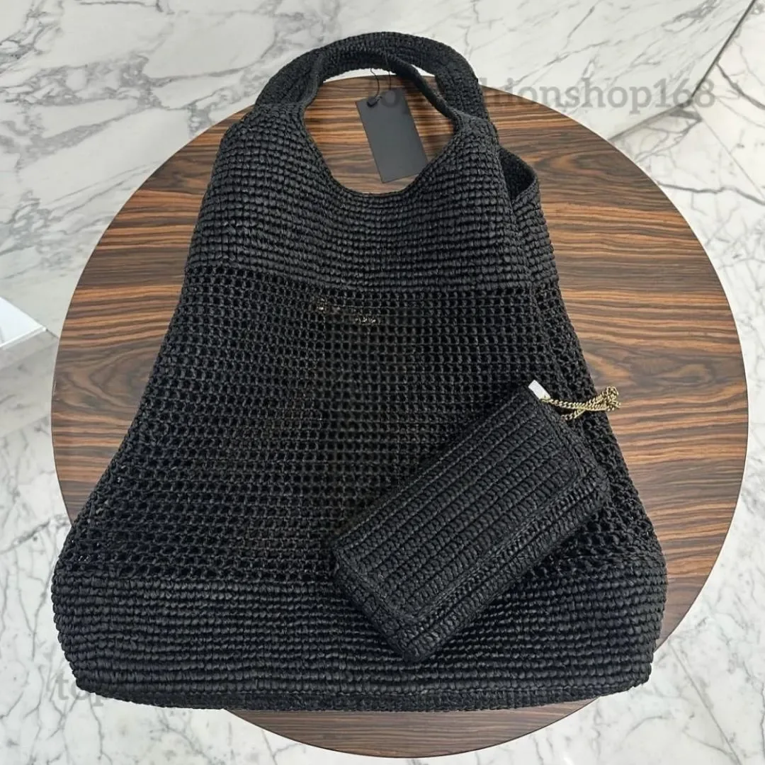 

Icare Raffias Designer Bag Luxurys Handbags Women Large Capacity Beach Bag Hand-Embroidered Straw Bag High Quality Leather Tote