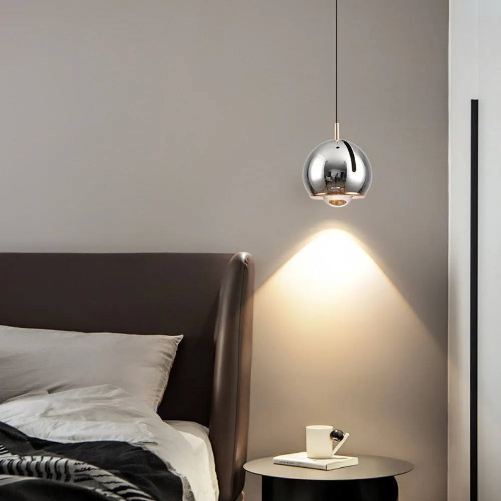 

Modern Adjustable Angle Led Round Pendant Light Simple Stretchable Home Decor Chandelier Bedroom Bedside Lamp Lighting Luminaire