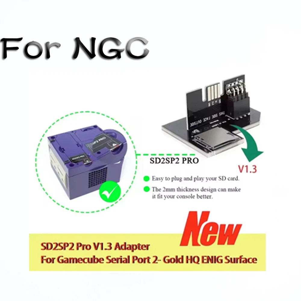 1-5PCS For NGC SD2SP2 PRO GameCube Game Console Load SDL Micro SD Card TF Card Reader Serial Port 2 SD2SP2 Micro SD Card Adapter