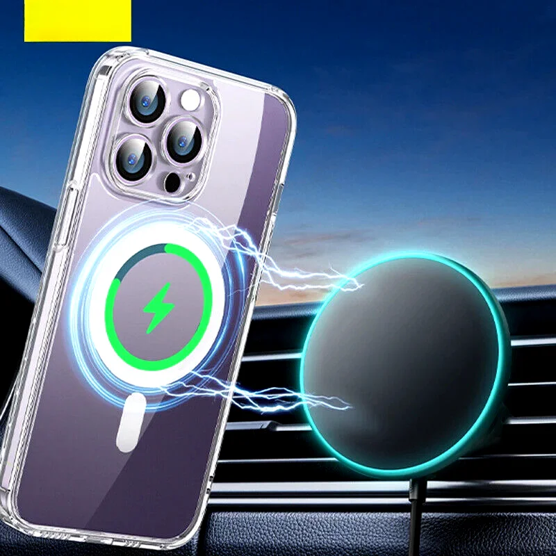 

15W Fast Car Wireless Charger Magnetic Phone Holder For iPhone 15 14 13 12 11