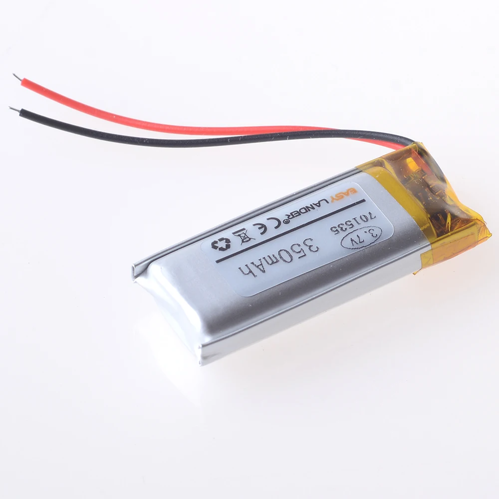 3.7 فولت 380 مللي أمبير 751535 751635   بطارية ليثيوم بوليمر أيون 2.0 مم موصل من نوع جيه إس تي