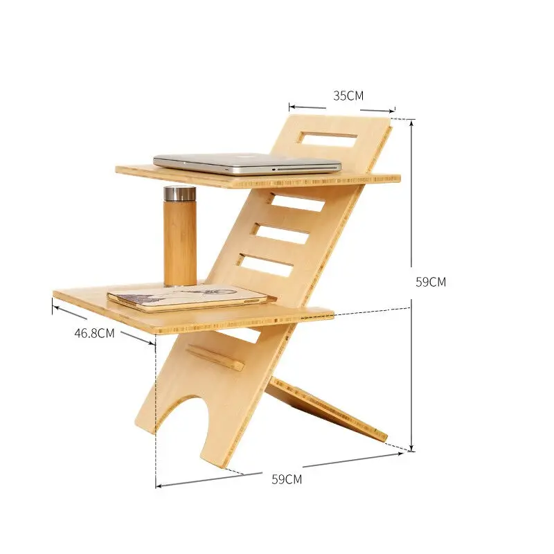 

Lifting table standing household notebook computer table movable pneumatic lifting table detachable.