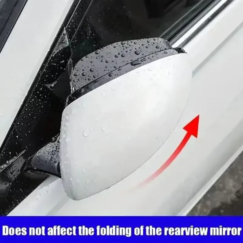 Carbon Fiber Pattern Rain Eyebrow Reversing Mirror Integrated Car Blind Spot Rearview Mirror Small Round Mirror Sun Shield